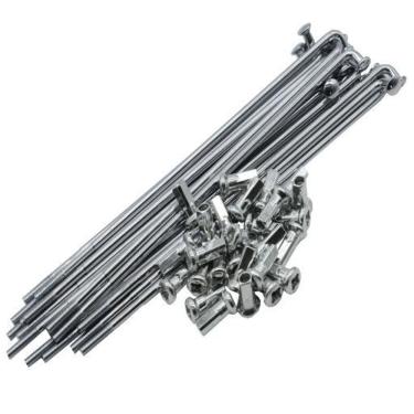 Imagem de Jogo Raio 4Mm Cromado Dianteiro Moto Bros 150 Freio A Disco