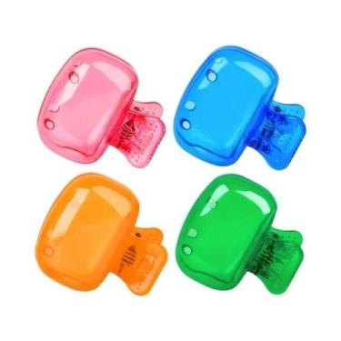 Imagem de Kit com 4 Cabeças de Escova de Dentes Portátil em Estojo - Acessório d