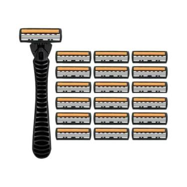 Imagem de Navalha De Segurança De Aço Inoxidável Premium, Saco De Barbear De 3 C