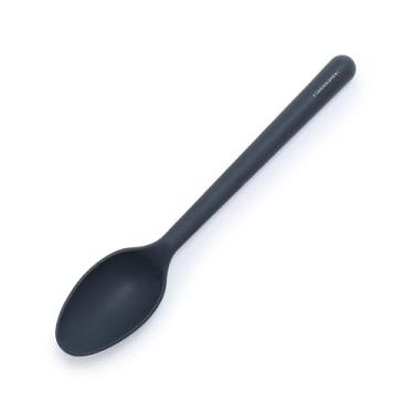 Imagem de GreenPan Colher definitiva de silicone, mistura, mistura, utensílio de cozinha, panelas antiaderentes de borracha flexível, núcleo de aço rígido, resistente ao calor, cabo antiderrapante, livre de BPA