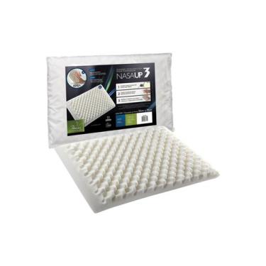 Imagem de Travesseiro Nasa Up3 Gomos Massageadores Viscolástico Fibras - Fibrasc