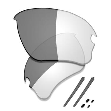 Imagem de SAUCER Lentes de reposição premium e kits de borracha para óculos de sol Oakley Flak Draft OO9364 de alta defesa - Ativação fotocromática