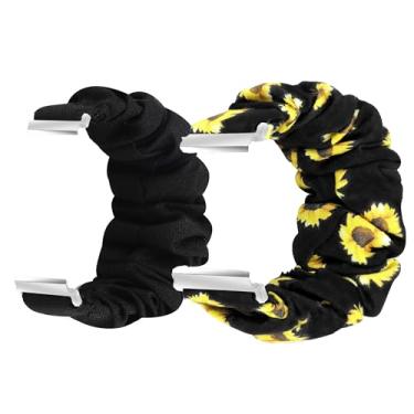 Imagem de Compatível com pulseira para Galaxy Watch 8, Lamshaw Fabric Elastic Scrunchie lindas pulseiras de substituição compatíveis com Galaxy Watch 8 de 40 mm, 44 mm, 46 mm clássico, smartwatch LTE Ultra 47
