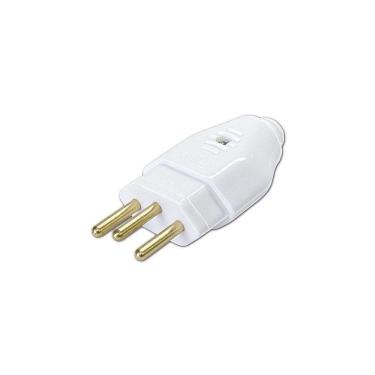 Imagem de Plugue 180º 2P+T 10A - Blux Branco