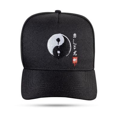 Imagem de Boné BLCK Brasil Aba Curva Snapback Logo Yin Yang China Dark