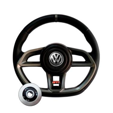 Imagem de Volante Volkswagen Gol G5 G6 Saveiro Voyage Fox Golf Polo - Compatível