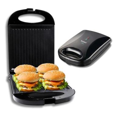 Imagem de Sanduicheira Grill Elétrico Sumay Cuisine 1200W Rápido Para Sanduíches
