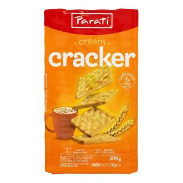 Imagem de Kit c/ 6 Biscoito Cream Cracker Parati Pacote 370g