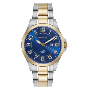 Imagem de Relógio Seculus Masculino Ref: 23728Gpsvba3 Casual Bicolor