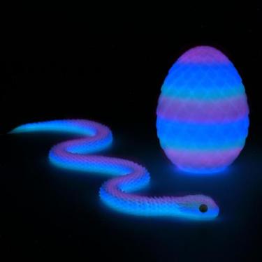 Imagem de Conjunto de ovos de cobra e dragão impresso em 3D WUQIREN Luminous-Rai