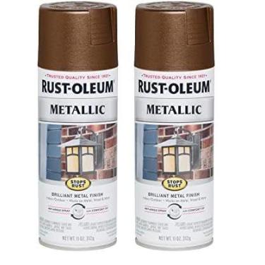 Imagem de Tinta spray Rust-Oleum impede a ferrugem, cobre escuro metálico, 325 m