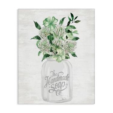 Imagem de Stupell Industries Arte de parede em tela de sabão artesanal Spring Botanicals, design por Lettered and Lined, 20 x 16