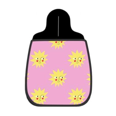 Imagem de Lixeira De Carro Organizador Lixinhocar Estrelas Sorrindo Rosa Chiclete