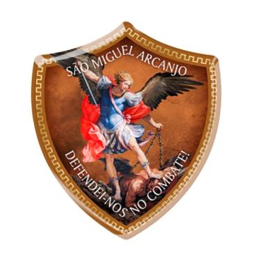 Imagem de Adesivo Escudo de São Miguel Auto Relevo Resinado para Carro/Moto