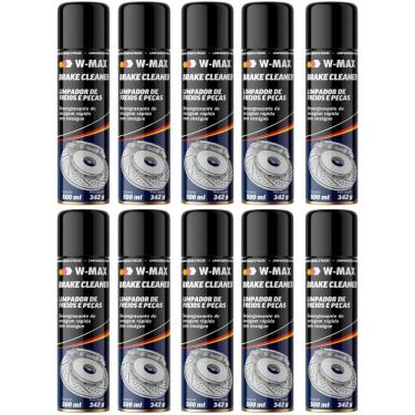 Imagem de Kit 10 Limpa Freios Peças Desengraxante Express Wurth 500 ml