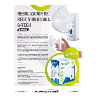Imagem de Inalador Nebulizador Portátil Nebmesh Ultrassônico - G-TEC