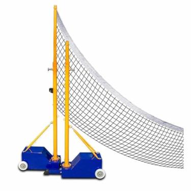Imagem de Bastões de badminton de vôlei com rede, suporte de rede de vôlei portátil com rodas, equipamento esportivo ao ar livre para adultos e jovens (estilo 3 5)