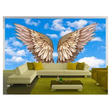 Imagem de Papel De Parede 3D Arte Asas Selfie Insta Cores 3,5M Tra316 - Você Dec