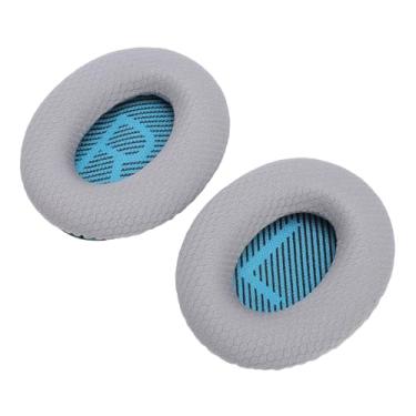 Imagem de SALALIS Almofadas de Ouvido de Reposição, Confortáveis, Respiráveis, Fáceis de Instalar, para QC35 QC35 II QC25, Desempenho de Som Aprimorado para Som Verdadeiro, para Sound Link (Cinza)