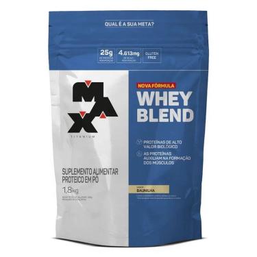 Imagem de Whey Blend Nova Fórmula - 1800g Refil Baunilha - Max Titanium-Unissex