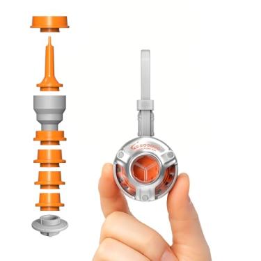 Imagem de GIGA Pump Bomba de ar ultra mini de 28,3 g para infláveis, micro bomba de ar portátil para colchão de ar para cama de ar (prata)