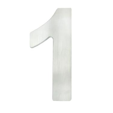 Imagem de Número Residencial Metal Escovado Grande 20Cm - 1 - Bruno Acabamentos