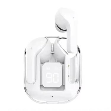 Imagem de Fones De Ouvido Esportivos HiFi Bluetooth v5 Transparentes TWS Air (Branco)
