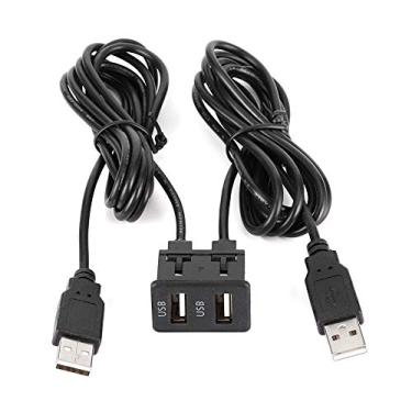 Imagem de Pissente Cabo do Painel USB Cabo USB Painel Cabo USB Mount Cable 1.5m Adaptador de Montagem de Carro de Plástico Preto para Motocicletas de Automóveis Com Fácil Instalação