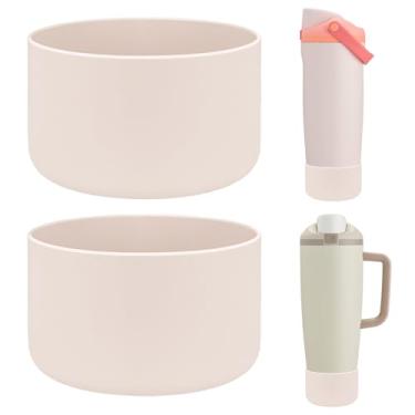 Imagem de HEYSKAY 2 peças de base protetora de silicone para botas Stanley Quencher Adventure 1,134 g e Stanley IceFlow 590 ml copo de 850 g e compatível com garrafas de água Hydro Sport de 350 a 680 g, Yeti e