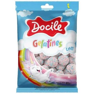 Imagem de 2 Pacotes Bala de Gelatina Amoras Unicornio 80g Gelatines, 1 unidade