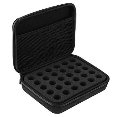Imagem de Phefop Estojo de Transporte de óleo Essencial Com Revestimento Rígido à Prova de Choque para Garrafas de 5ml 10ml 15ml, Organizador de Armazenamento de Viagem EVA de 30 Grades Com Alça, (BLACK)
