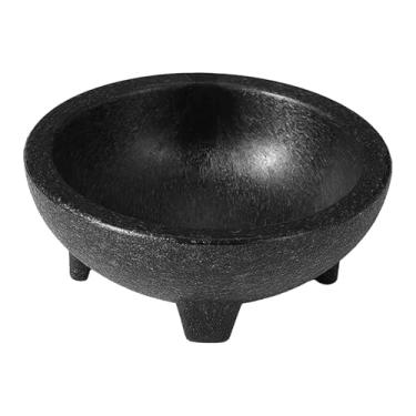 Imagem de Bothyi Tigela para salada, própria para -louças e micro-ondas, tigela molcajete de imitação de pedra para servir frutas, molhos, nozes, café da manhã e, 1 Unidade