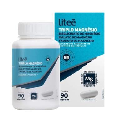 Imagem de Triplo Magnésio Bisglicinato-Malato-Taurato 350mg 90 Cápsulas Litee Farma