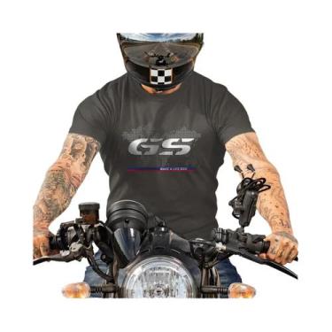 Imagem de Camisa De Algodão Unissex Oversized De Secagem Rápida Estilo Moto GS E