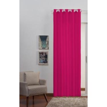 Imagem de Cortina Oxford Tecido 1,40x2,90 uma parte - porta - Filomena, Pink
