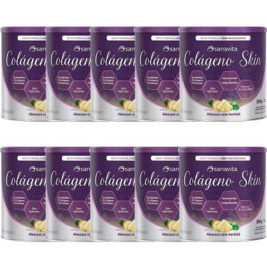 Imagem de Kit 10X Colágeno Skin - 300g Abacaxi com Hortelã - Sanavita-Masculino