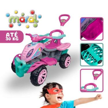 Imagem de Carrinho de Passeio Quadriciclo Infantil Motoquinha LadyStar - Maral, 