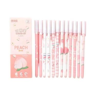 Imagem de Caneta Gel Azul Apagável Ponta Agulha 0.5mm Pacote Com 12 Para Estudan