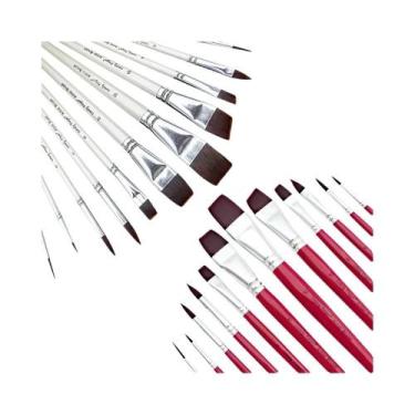 Imagem de 12/24pcs Pincéis Profissionais Sintéticos Para Pintura Facial Para Hal