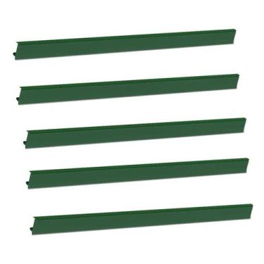 Imagem de Porta Etiqueta Bandeja Gondola Lx 92 Cm Verde Kit Com 10 - Amapa