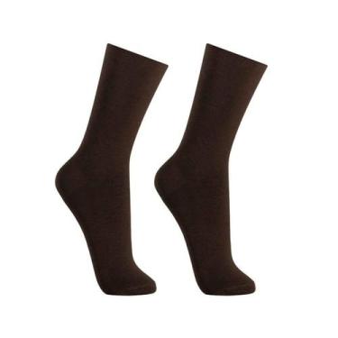 Imagem de Meia Adulto Lupo Sportwear Sem Punho Marrom Café - 1275-011, Marrom, 3