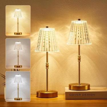 Imagem de Lámpara de Mesa Inalámbrica SAIWEYA Recargable 5000mAh con LED de 3 Co