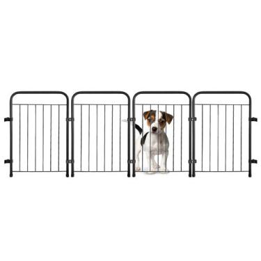 Imagem de Cercado Grade Segurança Pet 4 Módulos 146x51cm Cães Cachorro - GIFT HO