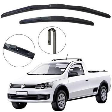 Imagem de Kit Palheta Dianteira Saveiro G5 2010 a 2013 Limpador de Parabrisa de 