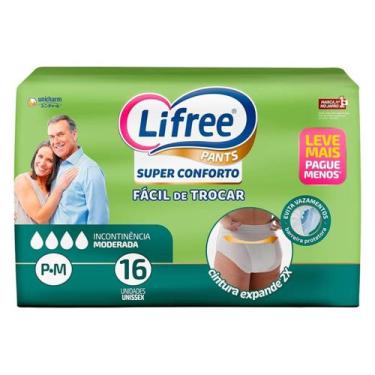 Imagem de Fralda Calça Geriátrica Lifree P-M 16 Unid. - Antivazamento e Controle