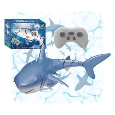 Imagem de Tubarão Robô Controle Remoto Brinquedo Infantil Robótico Aquático Para