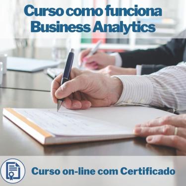 Imagem de Curso Online em videoaula como funciona Business Analytics com Certificado