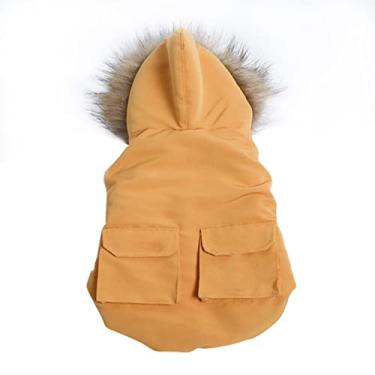 Imagem de Pet Dog Jacket Roupas Hoodies Down Balde à prova de vento Filhote de cachorro pequeno para cães vestuário inverno jaqueta quente francês bulldog