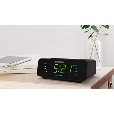 Imagem de Emerson SmartSet Alarm Clock Radio com Rádio AM/FM, Dimmer, Temporizador de Sono e Display LED .9", CKS1900
