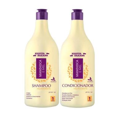 Imagem de Kit Shampoo Condicionador Mandioca & Mel 1 Litro - Xiquita Bakana